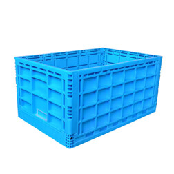 600x400x300 mm  solid box type plastic foldable box crates and storage bin