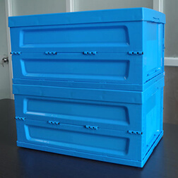 600*400*300 mm reusable transportation use plastic material collapsible crate and box