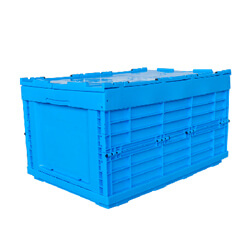 ZJXS604033C-5 collapsible bin 600*400*330 mm plastic storage box with lid