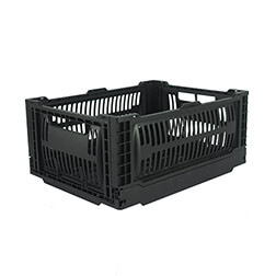 400x300x175MM vented type plastic collapsible crate for fruit and vegetable