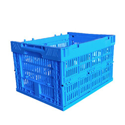 ZJKS403024W foldable basket 400*300*240 mm plastic material collapsible crate without lid