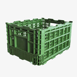 ZJKB403022W 400*300*220 mm plastic collapsible basket and crate