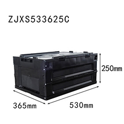 black color 530x360x250 foldable storage box